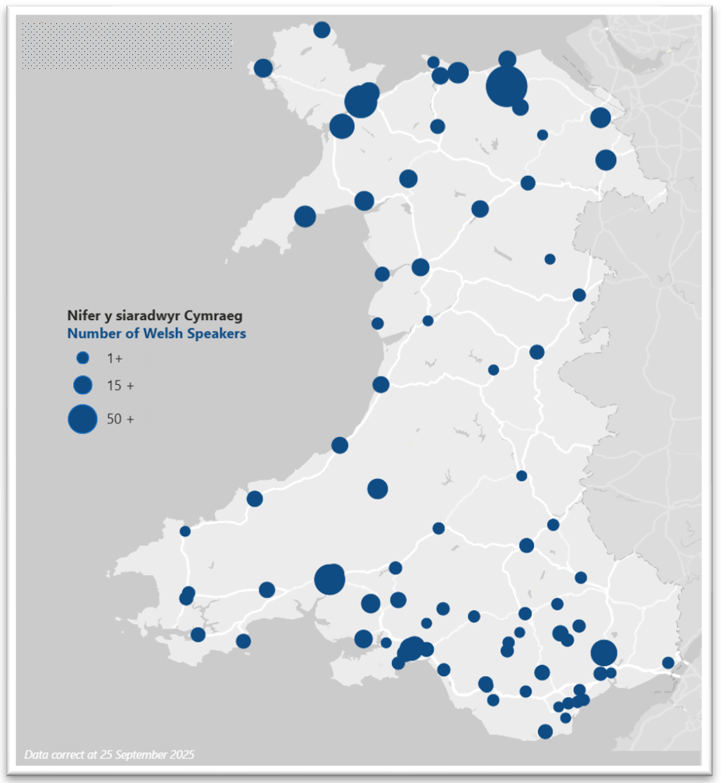 Welsh Speakers Heatmap